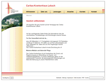 Tablet Screenshot of caritas-krankenhaus-lebach.de